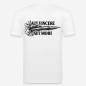 Preview: AUT VINCERE AUT MORI Slim Fit T-Shirt in weiß mit Rückendruck